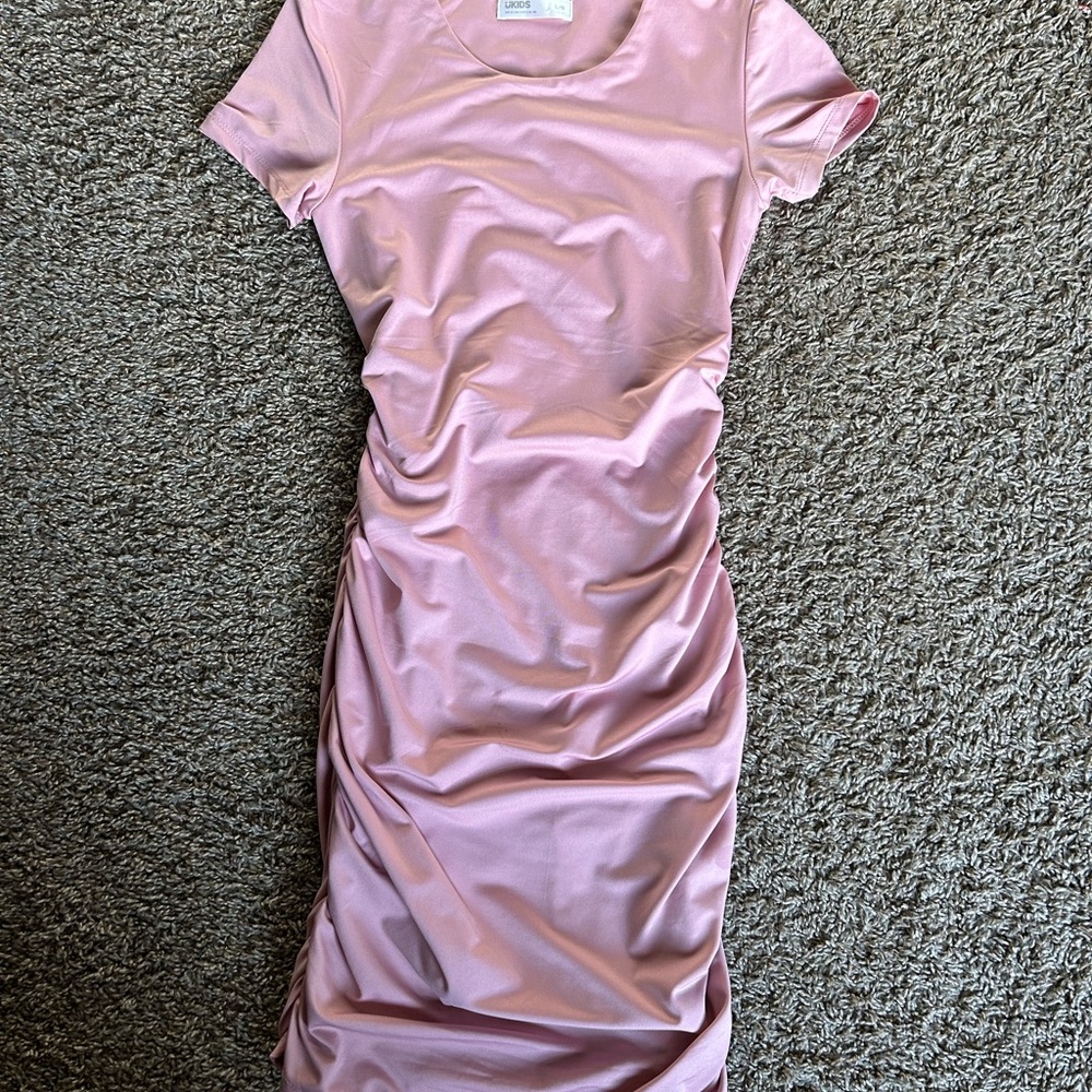 Urban Planet Soft Pink Midi Dress